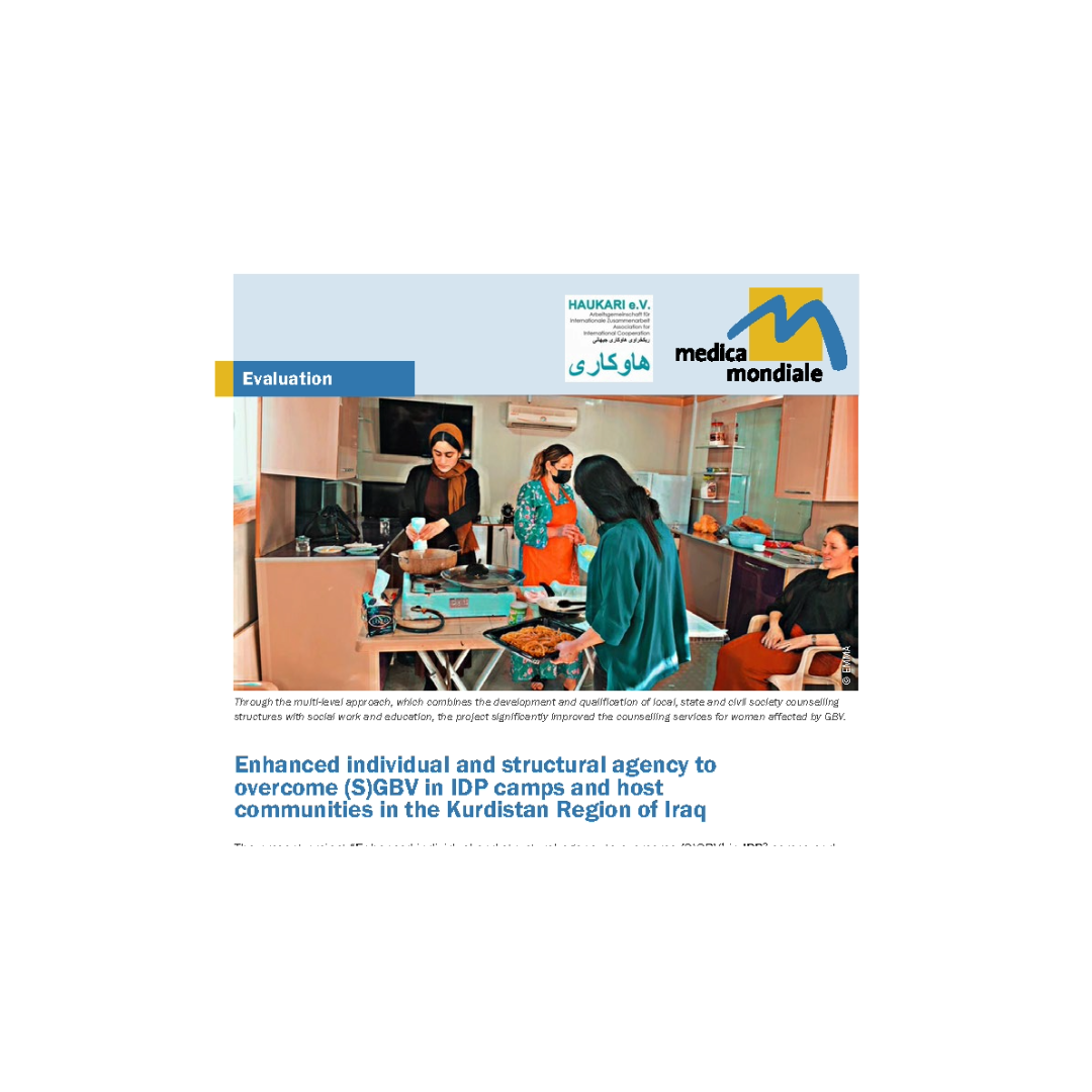 Evaluierungsbericht zum gemeinsamen Projekt von HAUKARI e.V. und medica mondiale e.V.